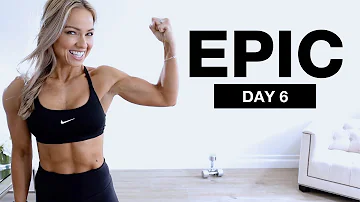 DAY 6 of EPIC | Dumbbell Arms and Abs Workout 40 Minute