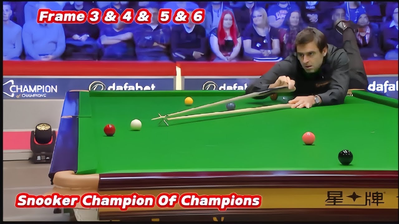 Чемпион чемпионов по снукеру Ронни О'Салливан против Мартина Гоулда (фреймы 3, 4, 5 и 6)
