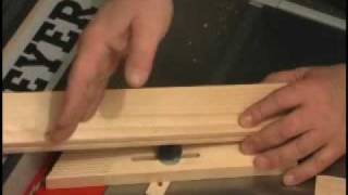 Tips from NewWoodworker.com on cutting perfectly centered and sized grooves on your table saw.