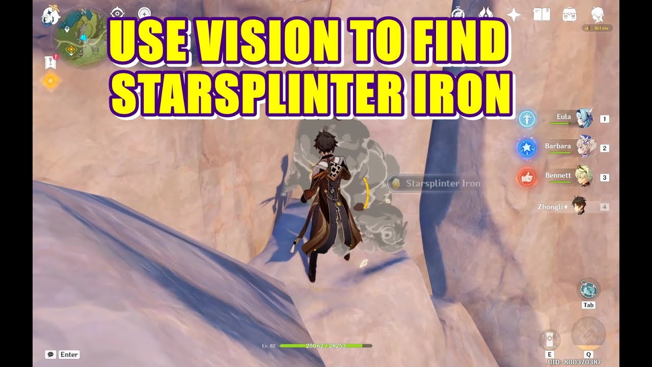 Use Vision to find the Starsplinter Iron | Genshin Impact