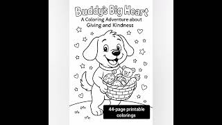 This Adorable Coloring Book Teaches Kindness 💖 | Buddy’s Big Heart #shorts #colors #mom