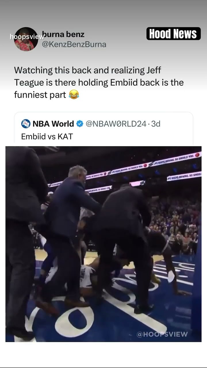 Beef ? #hoodnews #NBA #basketball #sports #joelembiid #karlanthonytowns #beef #how #wow #omg #howto