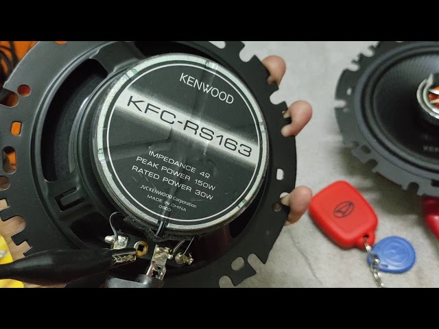 Speaker Kenwood KFC-RS163 - YouTube