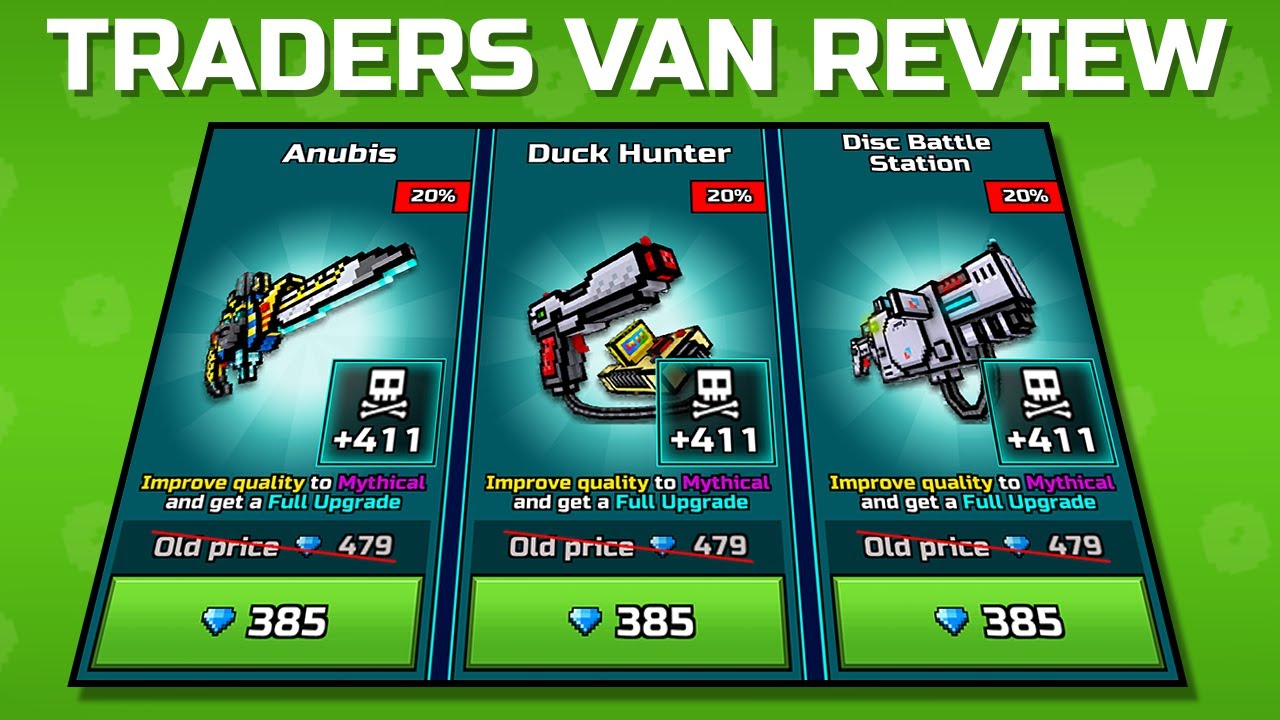 Pixel Gun 3D Traders Van (Mythical Upgrade Van) Underrated Backup!
