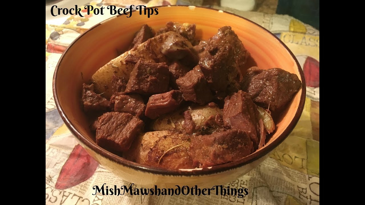 Crock Pot Beef Tips - YouTube