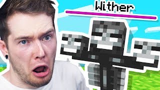 I Spawned THE WITHER in Minecraft Hardcore..