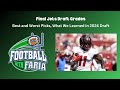 Football with faria jets final draft grades biggest winners losers