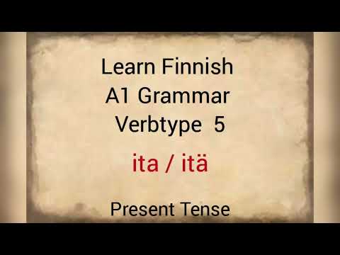 Finnish Grammar  Verbtype 5