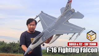 How to Make  F16 RC Jet with 70mm EDF and Fly it