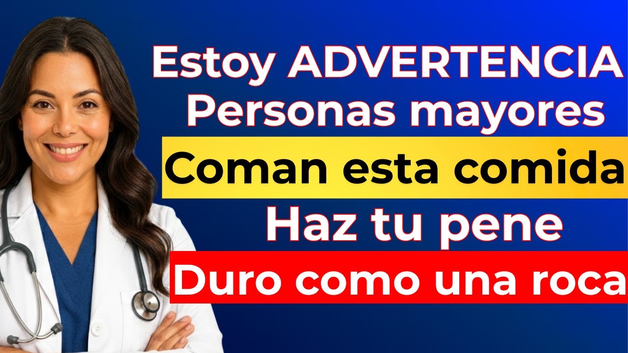 ADVERTENCIA para personas mayores coman este alimento para tener un pene fuerte y duro como una roca