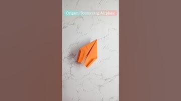 Boomerang Origami Airplane | Stop Motion Tutorial | Easy A4 Paper Plane That Loops Back!