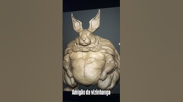 Rabbit creature [wip] #3d #art #digitalart #3dprinting #3dcg