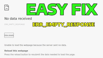 How To Fix This Page Isn’t Working ERR_EMPTY_RESPONSE in Google Chrome