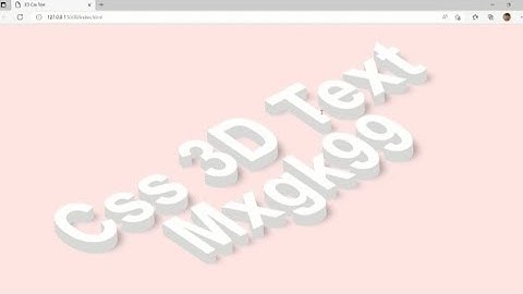 CSS 3D Isometric Text Effects | CSS & Vanilla Javascript