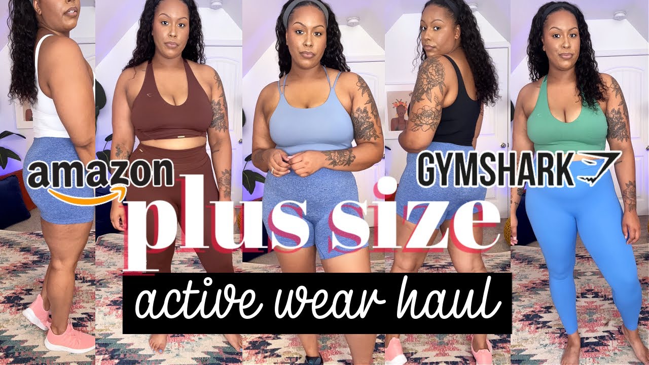 PLUS SIZE ACTIVE WEAR + GYM SHARK X WHITNEY SIMMONS HAUL!, SIZE  16/18 TALL