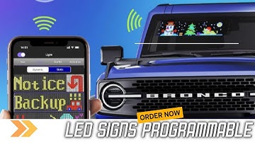 Programmable LED Sign Custom Text Pattern Animation Scrolling LED Display for Car Store Party
