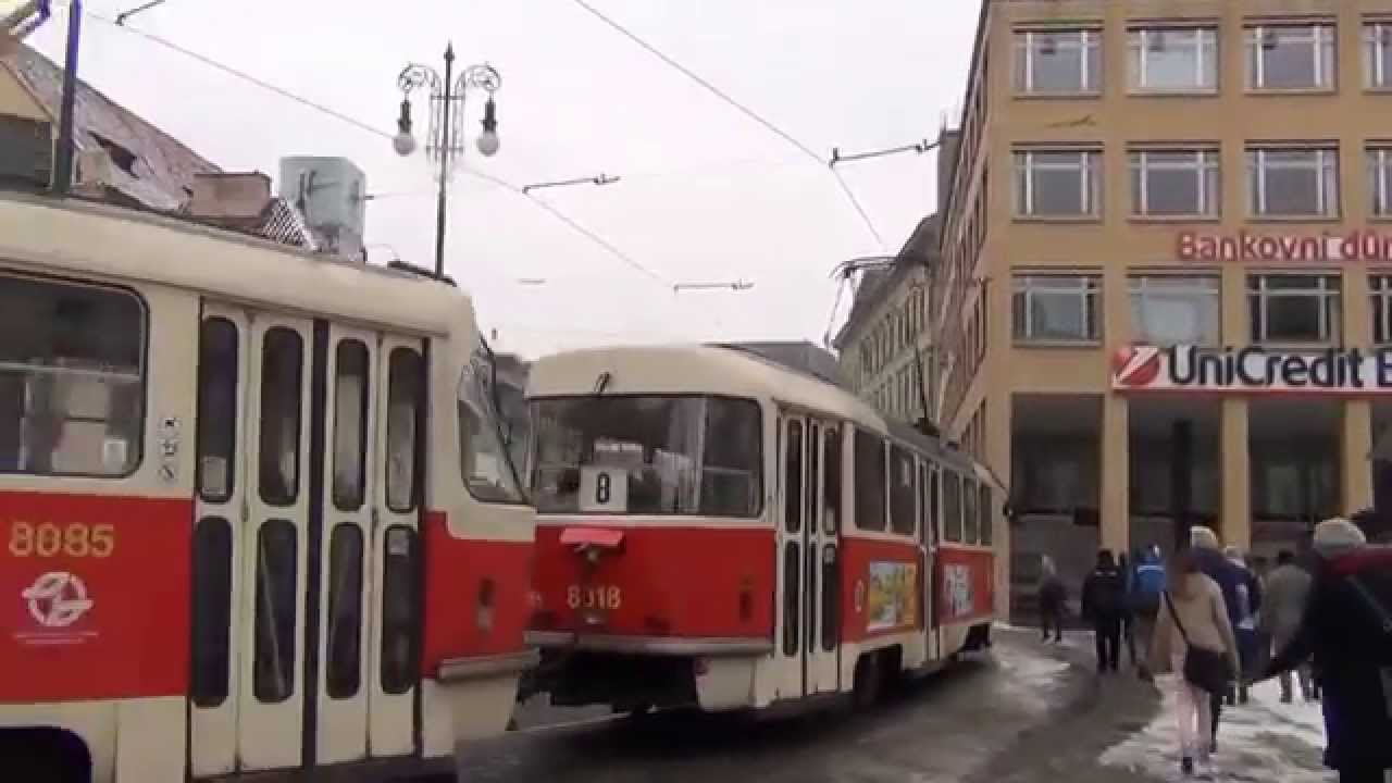 Prague Mass Transit. Транспорт Праги: центр, временные трассы, скоростной трамвай. 13-15.03.2013