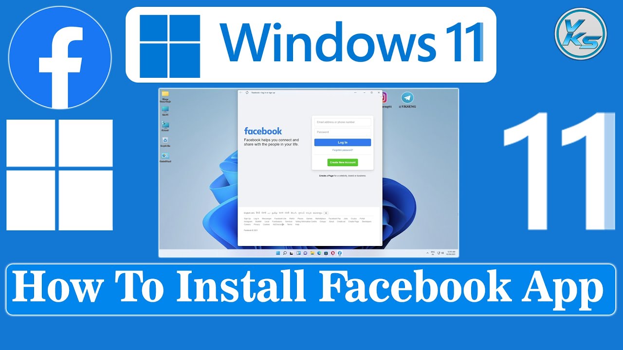 How To Install Facebook App On Windows 11 Youtube