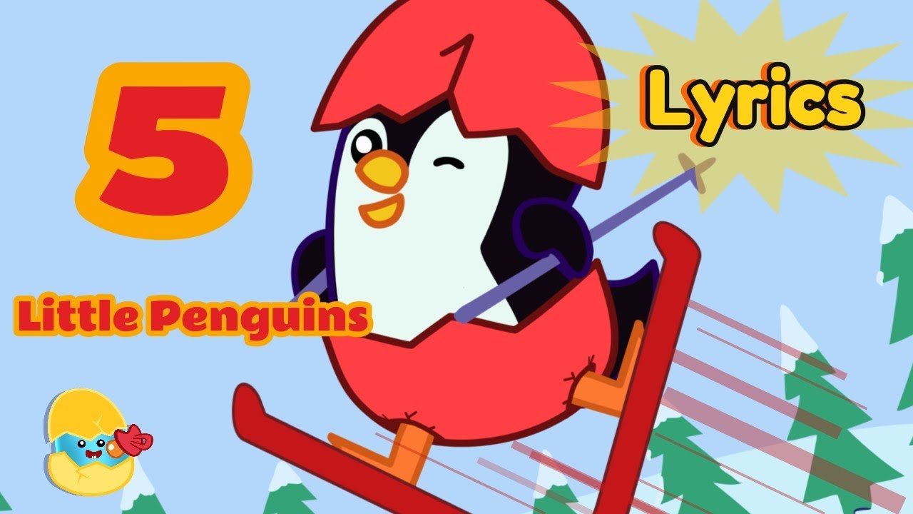 🐧 5 Little Penguins | Fun Counting Song for Kids | Nursery Rhymes - YouTube