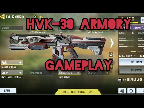 [ COD MOBILE ] HVK-30 Armory looks clean. good job COD MOBILE😍😍😍