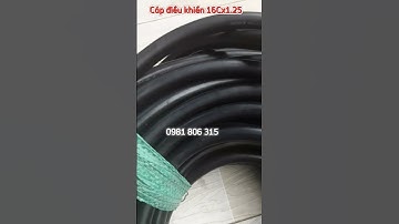 Cáp điều khiển lõi thép 16cx1.25, day dien dieu khien cau truc 16cx1.25, cap gan tay bam cau truc