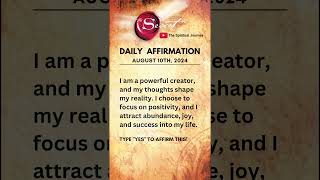 August 10th - Morning Affirmation | Spiritual Message For Today | Affirmations For Money |  #shorts