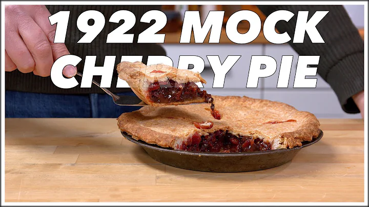 1922 Mock Cherry Pie Recipe - Old Cookbook Show