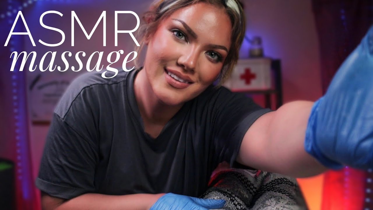 ASMR POV Massage & Adjustment, Full body Relaxation, *Realistic Joint Cracks* Red Light Therapy