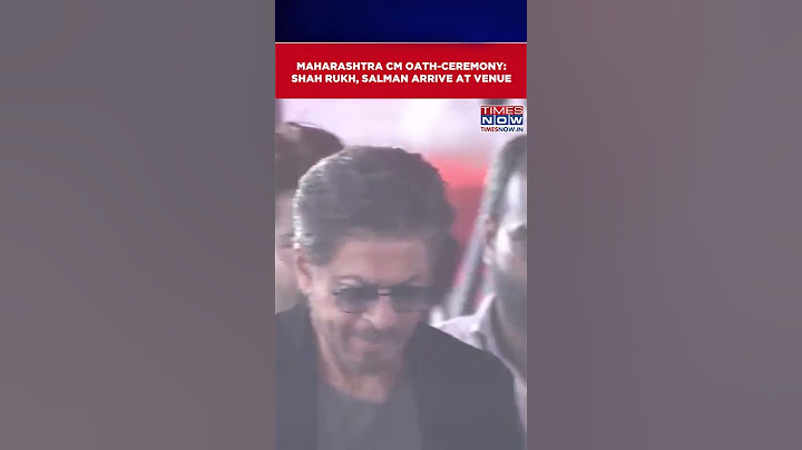 Maharashtra CM Oath-Ceremony: Shah Rukh, Salman Arrive For Fadnavis Swearing-In Ceremony #shorts