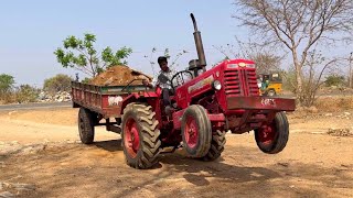 Mahindra tractor working with loaded trolley | tractor |