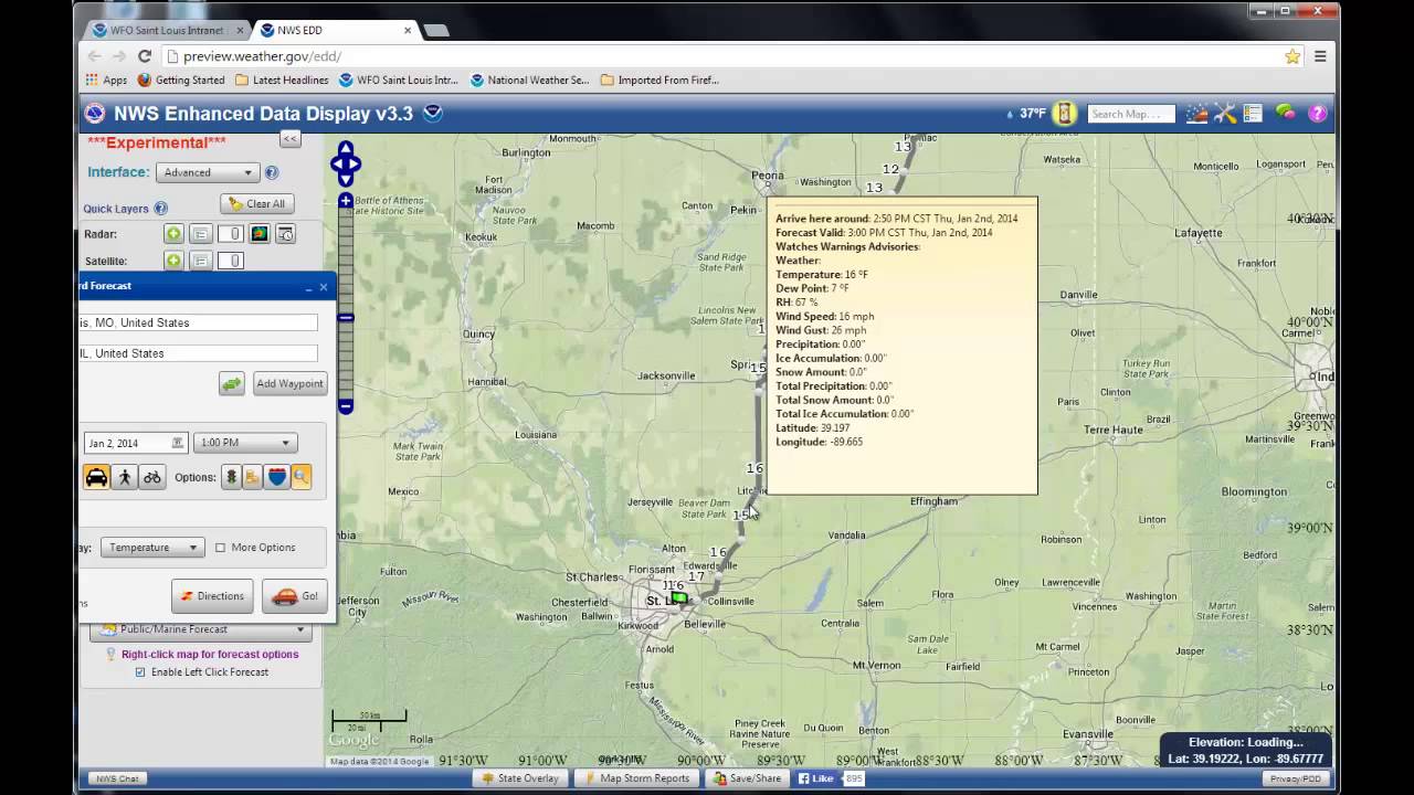 National Weather Service St. Louis Enhanced Data Display Tutorial - YouTube