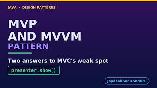 MVP and MVVM