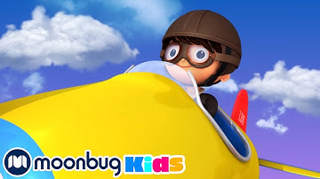Song About Planes - Learn | ABC 123 Moonbug Kids | Fun Cartoons | Learning Rhymes