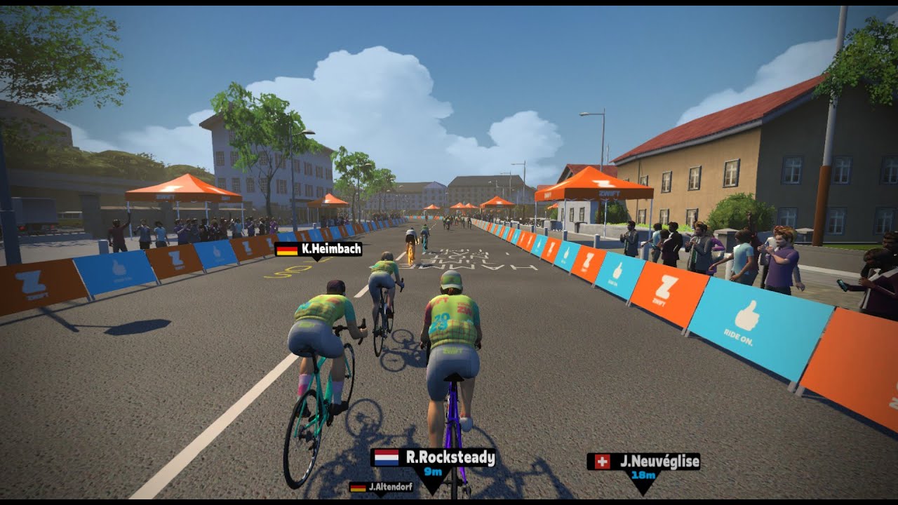 Rough Start. Stage 4 Tour de Zwift Greatest London Loop Reverse 1/20 ...