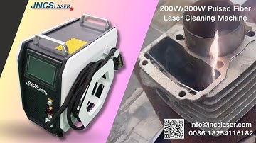 300w 15mj pulsed fiber laser cleaning machine for automative parts rust removal oil paint removal