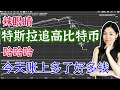 美股分析2021：特斯拉居然追高大量比特币，作为股东会不会面临什么风险。今天浮盈丰厚，来看交易情况。