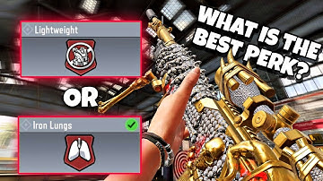 WHAT IS THE BEST PERK FOR SNIPER? LIGHTWEIGHT OR IRON LUNGS?