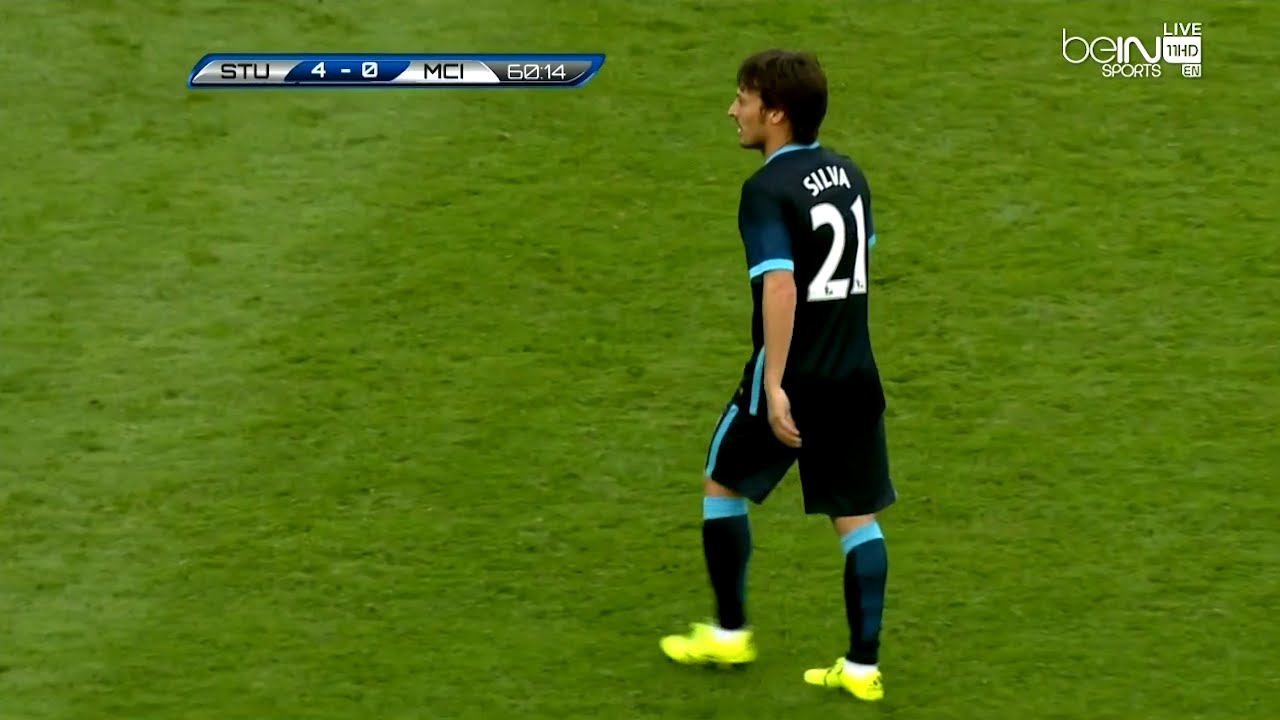 David Silva vs Stuttgart (N) 2015-2016 Preseason Friendly HD