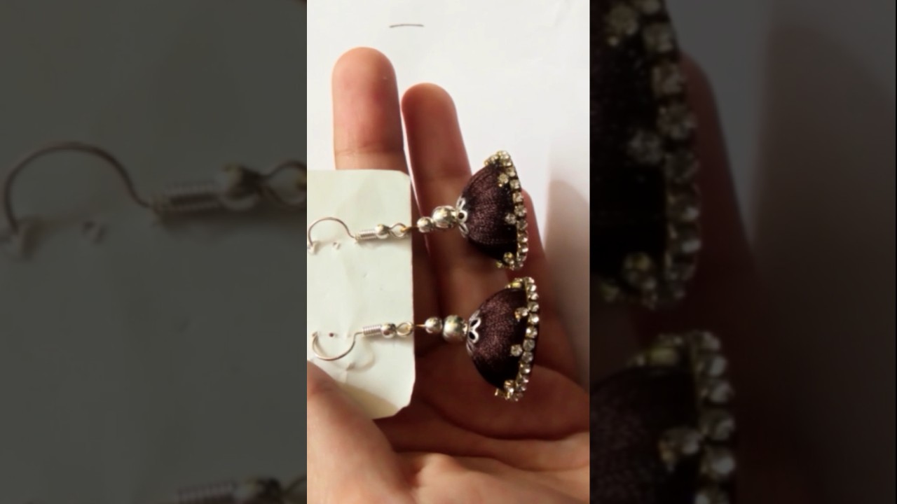 silk thread earrings making 