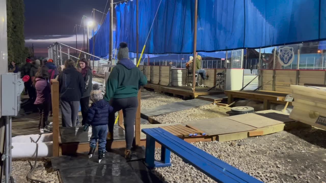Elko Outdoor Ice Skating Rink YouTube