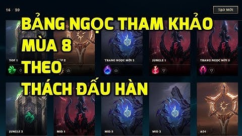 Bảng ngọc bổ trợ mới cho 5 vị trí ( Top, Jungle, Mid, AD, SP) - Liên minh huyền thoại