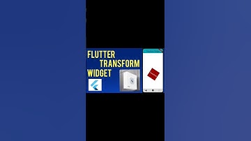 Flutter Transform Widget. For full video 📷 link 🖇️ is given below 👇 click it. #flutterdev