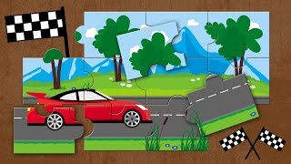 Puzzle dla dzieci | Wyścig samochodów bajka | CzyWieszJak screenshot 5