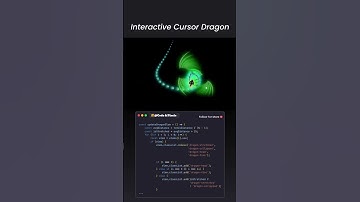 Interactive Cursor Dragon 🐉 | JavaScript Animation Tutorial #Shorts
