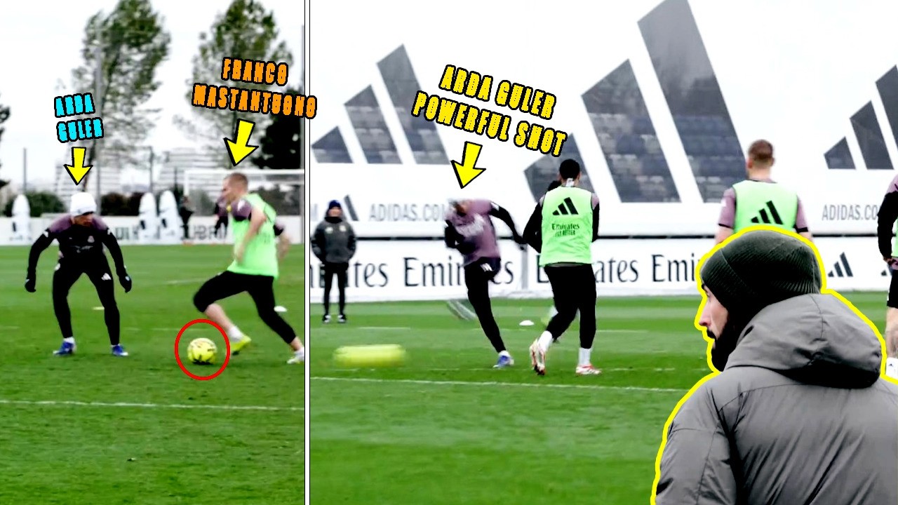 Арда Гюлер против Франко Мастантуоно – Мощный удар шокирует Альваро Арбелоа на тренировке 😱🔥