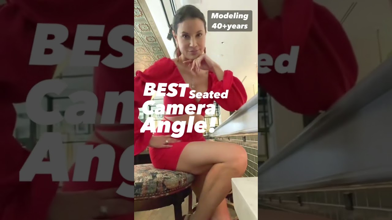Just my point of view for best seated camera angles 🤩 😋 follow for 40+ years of modeling tips