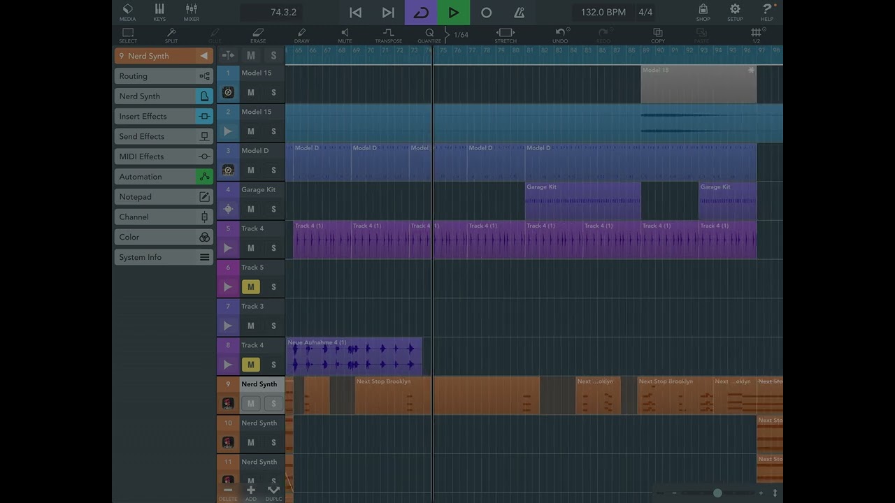 Cubasis Digitakt Techno