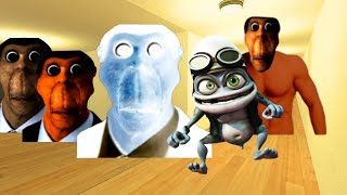 WHITE OBUNGA CRZAY FROG AND UNLIMITED NEXTBOT IN LIMINAL HOTEL#gmod #garrysmod #gmodgaming #nextbots