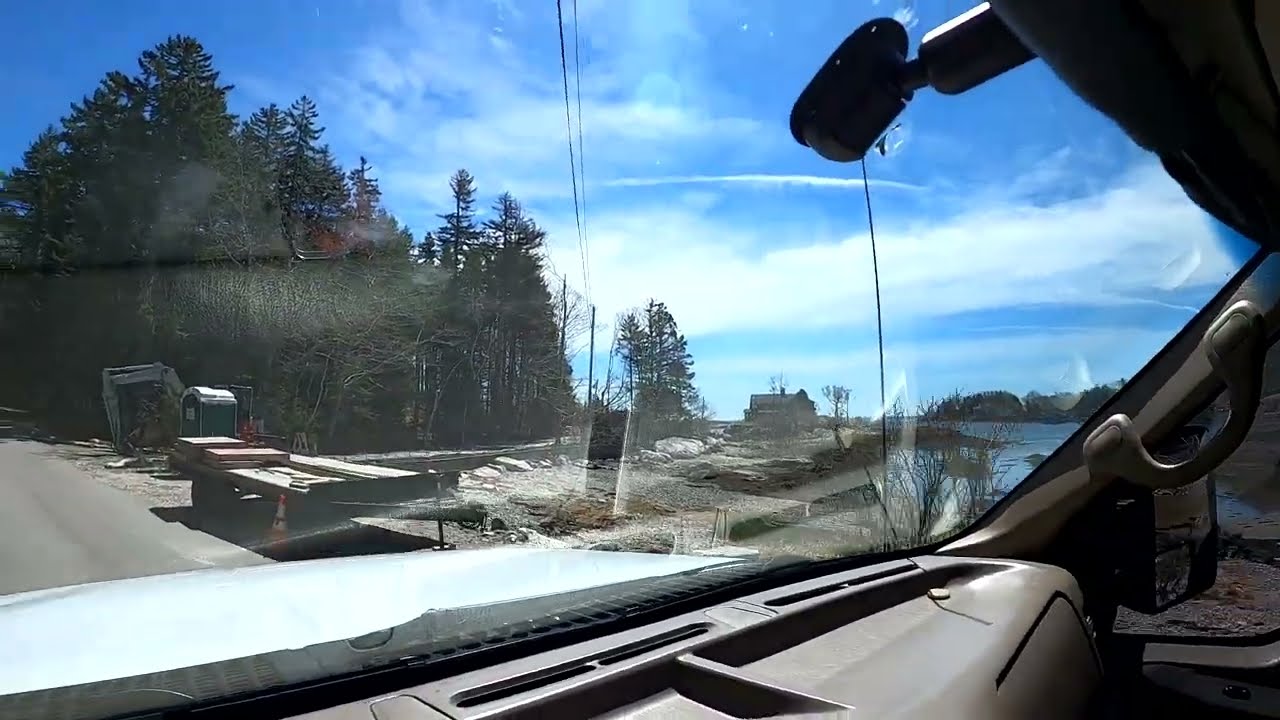 DAMAGING WINTER STORMS / OCEAN POINT EAST BOOTHBAY MAINE