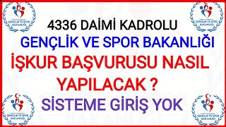 Kadrolu Personel Alim Yapangençli̇k Ve Spor Bakanliği - Dsi̇ İşkur Başvurusu Nasil Yapilir Adim Adim